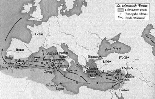 influencia fenicia en el mediterraneo