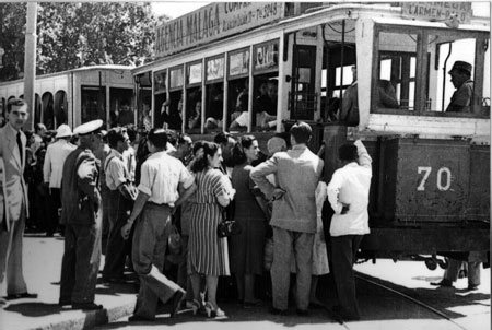 Antiguo Tranvía al Palo, años 50.
