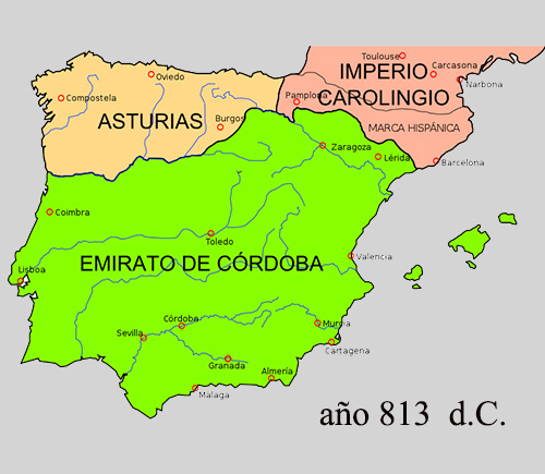 Reino de Asturias en 814