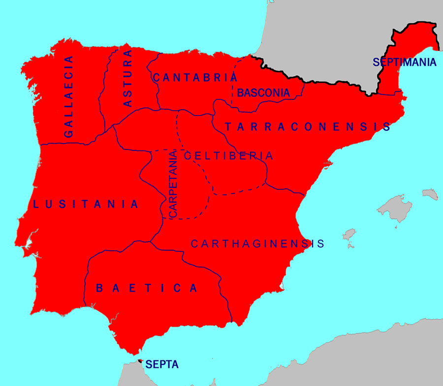 España visigoda en el 700