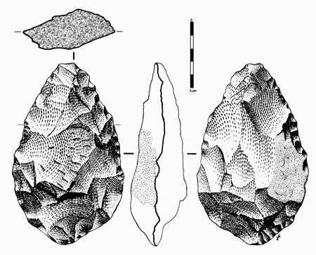 Piezas de Silex paleolitico inferior