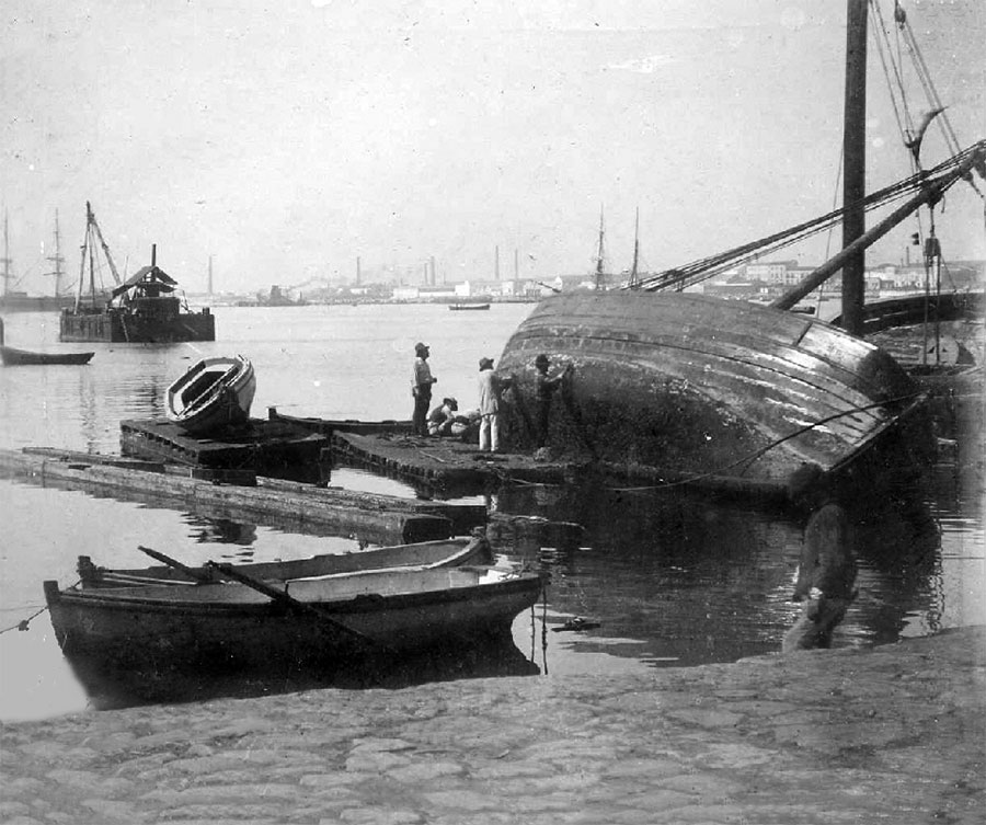 Puerto de Málaga a principio del siglo XX