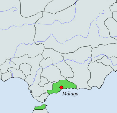Taifa de Málaga, en 1037